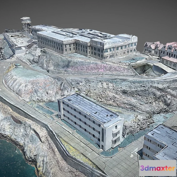 1522014 - PBR Game 3D Models - Alcatraz Island Model 3D Max