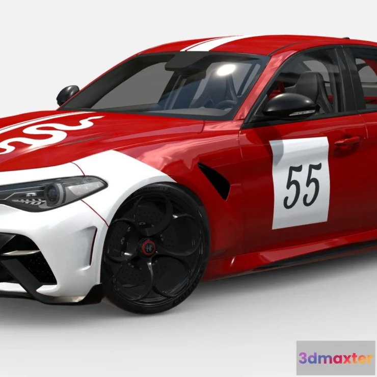 1522018 - PBR Game 3D Models - Alfa Romeo Giulia Gta 3D Max