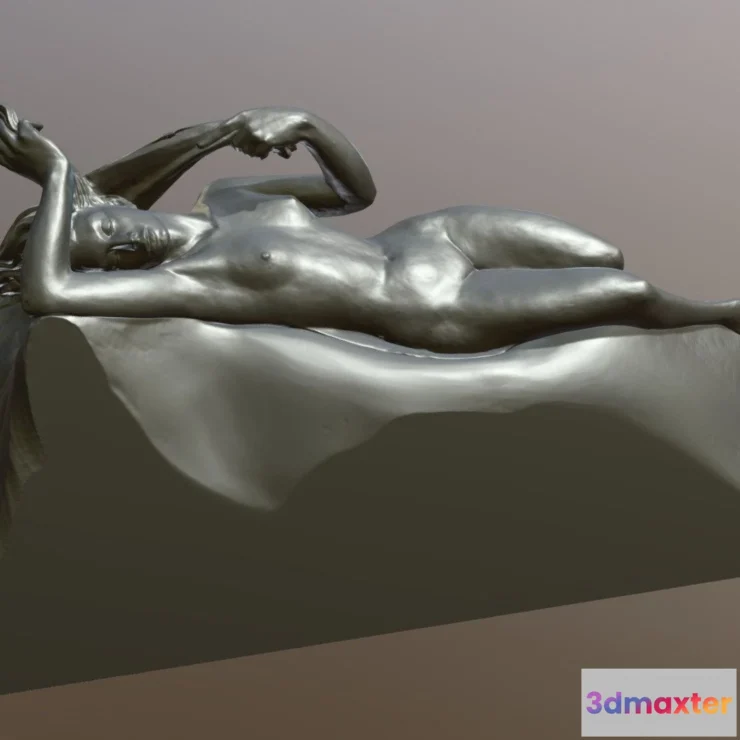 1522022 - PBR Game 3D Models - Alferez Reclining Figure01b 3D Max