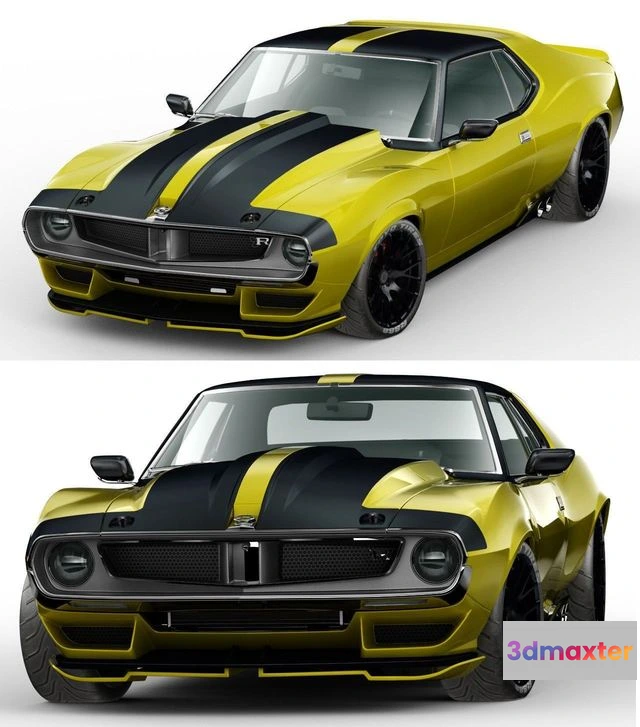 1522048 - PBR Game 3D Models - AMC Ringbrothers Javelin Defiant 1972 3D Max