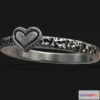 1522076 - PBR Game 3D Models - Anel Little Heart Prata 3D Max