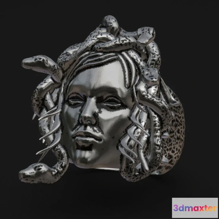 1522078 - PBR Game 3D Models - Anel Medusaprata 3D Max