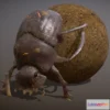 1522090 - PBR Game 3D Models - Animated Dung beetle 3D Max