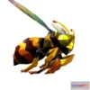 1522102 - PBR Game 3D Models - Animated Low Poly Art Honeybee 3D Max