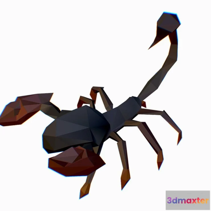 1522104 - PBR Game 3D Models - Animated Scorpion Lowpoly Art Style 3D Max