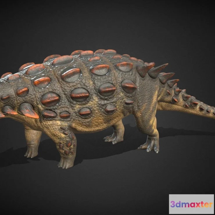 1522160 - PBR Game 3D Models - Ankylosaurus Rig Asset 3D Max