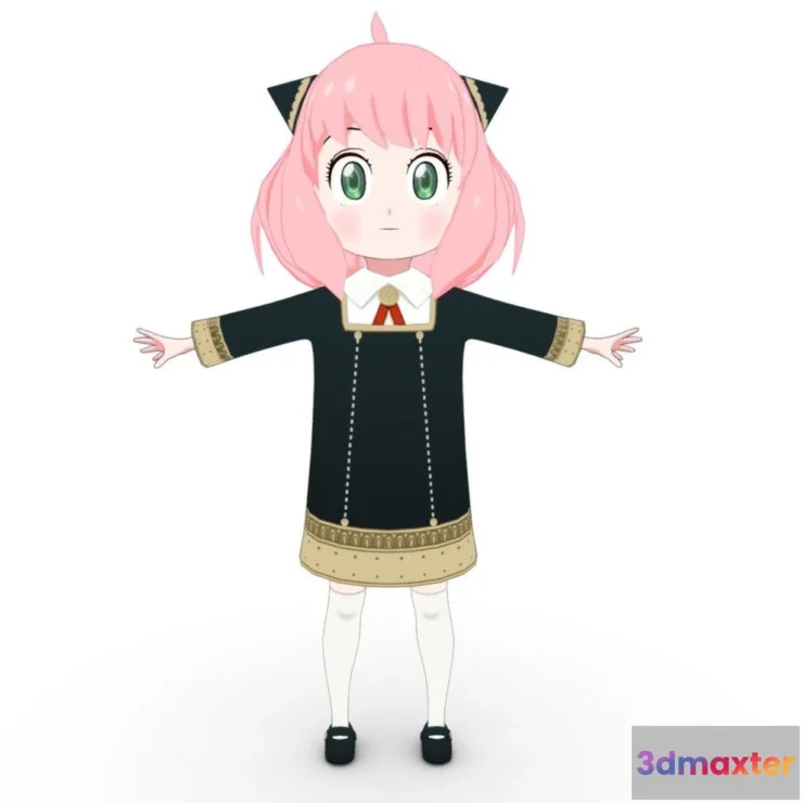 1522166 - PBR Game 3D Models - Anya Forger Spy X Family 3D Max