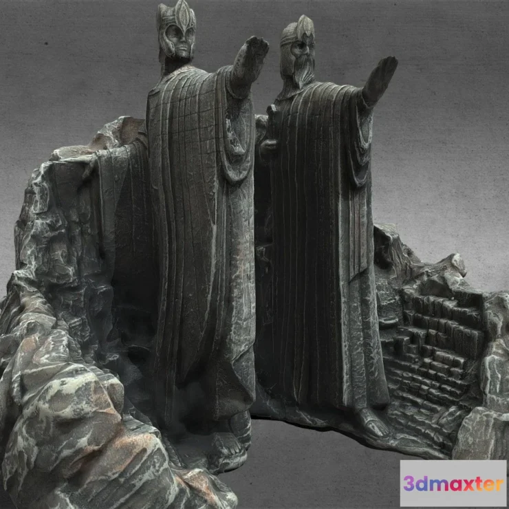 1522194 - PBR Game 3D Models - Argonath Low Poly 3D Max