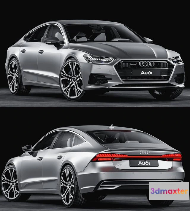 1522224 - PBR Game 3D Models - Audi A7 Sportback 2018 3D Max