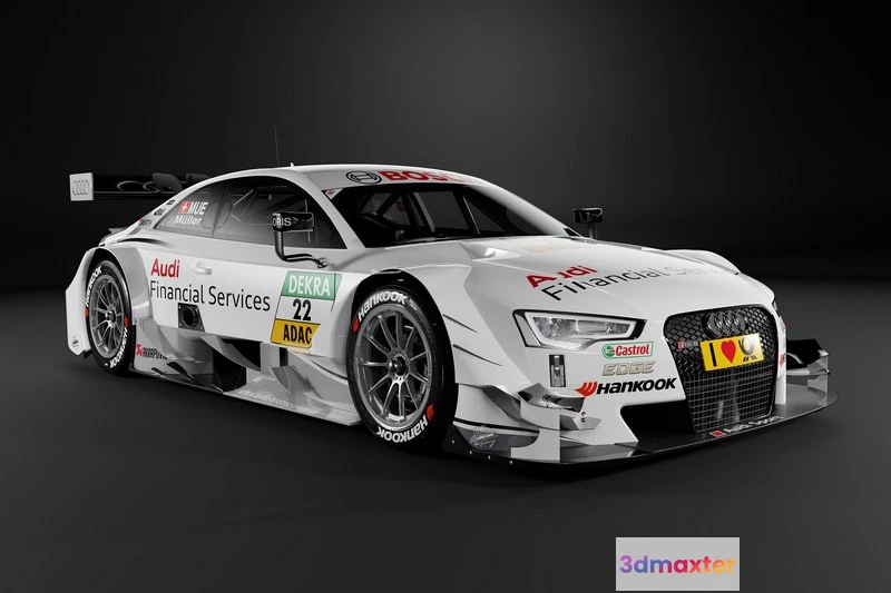1522228 - PBR Game 3D Models - Audi RS5 DTM 2014 3D Max