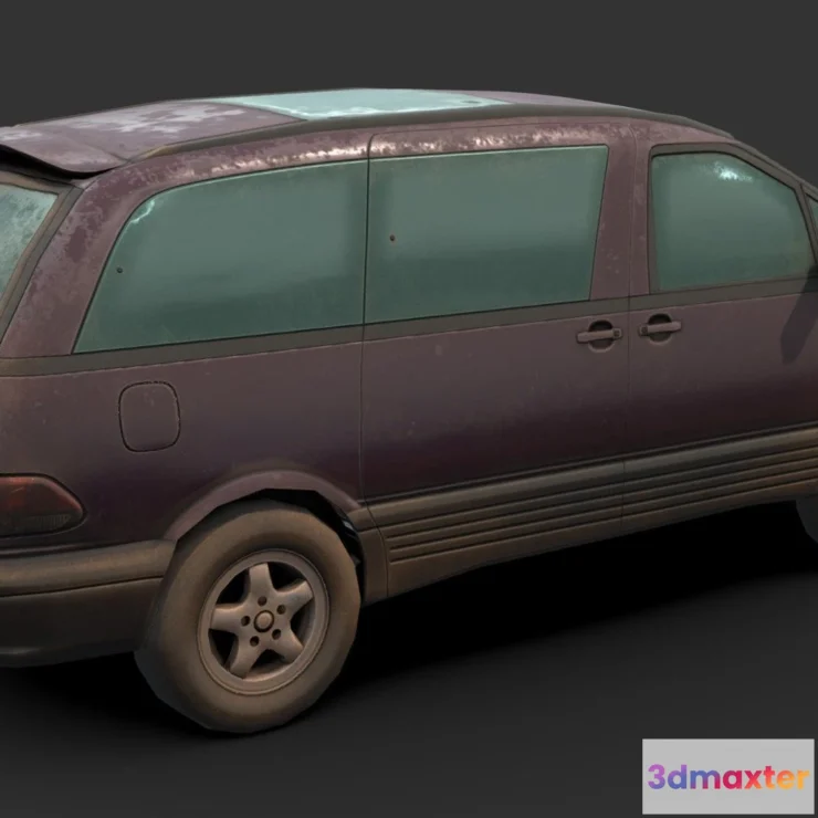 1522230 - PBR Game 3D Models - Australian Minivan 3D Max