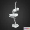 1522248 - PBR Game 3D Models - Ballerina 3D Printable 3D Max