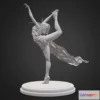 1522250 - PBR Game 3D Models - Ballerina Dancer Printable 3D Max