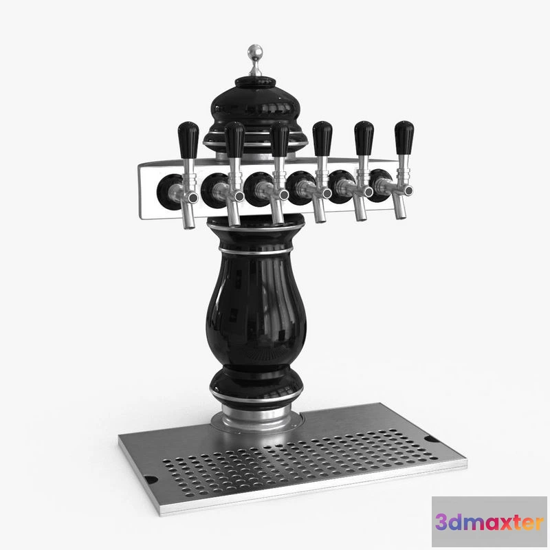 1522290 - PBR Game 3D Models - Beer Dispenser Tower 3D Max
