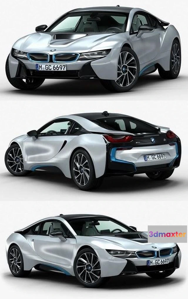 1522358 - PBR Game 3D Models - BMW i8 2015 3D Max