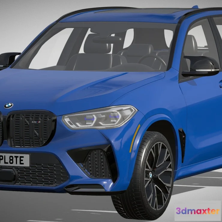 1522376 - PBR Game 3D Models - Bmw X5 M Competition 2021 3D Max