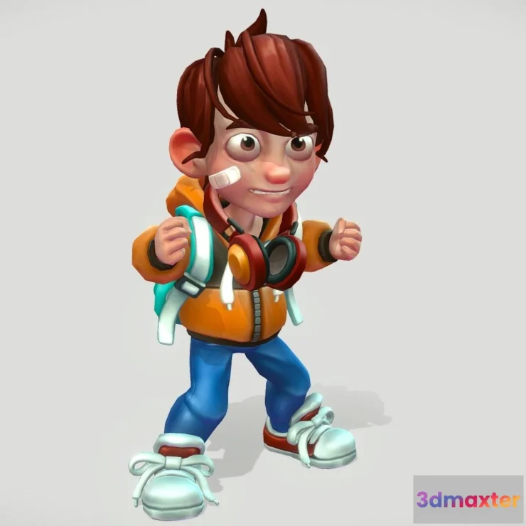 1522402 - PBR Game 3D Models - Boy Character 3D Max
