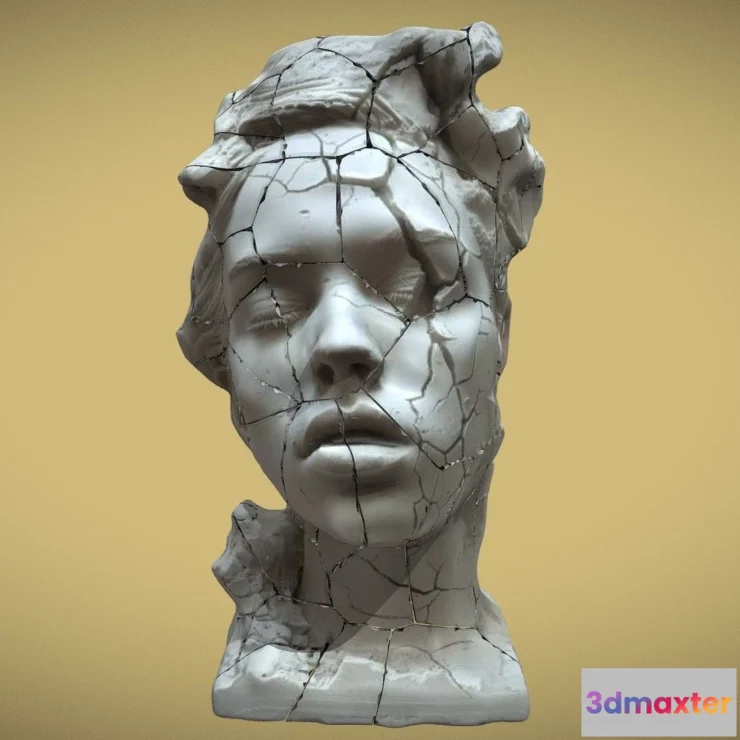 1522416 - PBR Game 3D Models - Broken Sculpture 3D Max