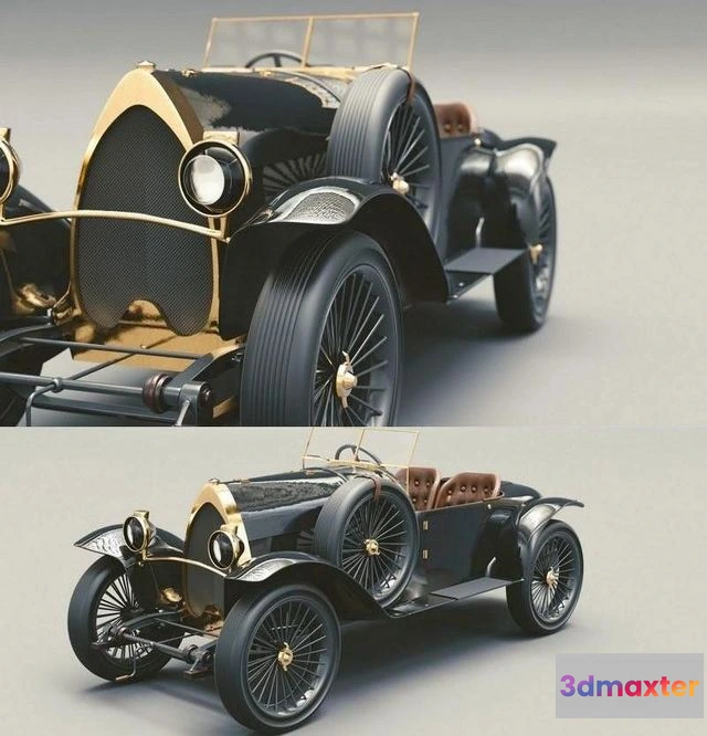 1522434 - PBR Game 3D Models - Bugatti Type 18 3D Max
