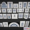 1522440 - PBR Game 3D Models - Building Facade Collection 4 34 Pieces 3D Max
