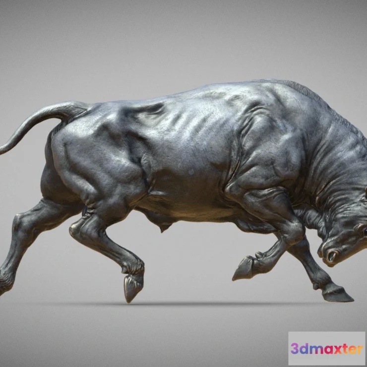 1522446 - PBR Game 3D Models - Bull 3D Sculpting 3D Max
