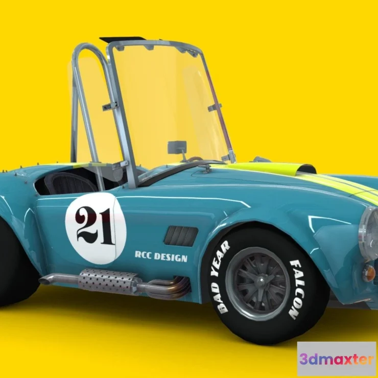 1522494 - PBR Game 3D Models - Cartoon Car Kobra 3D Max