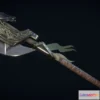 1522516 - PBR Game 3D Models - Cavalry Axe 3D Max