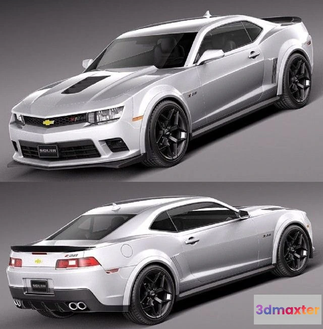 1522548 - PBR Game 3D Models - Chevrolet Camaro Z28 2014 3D Max