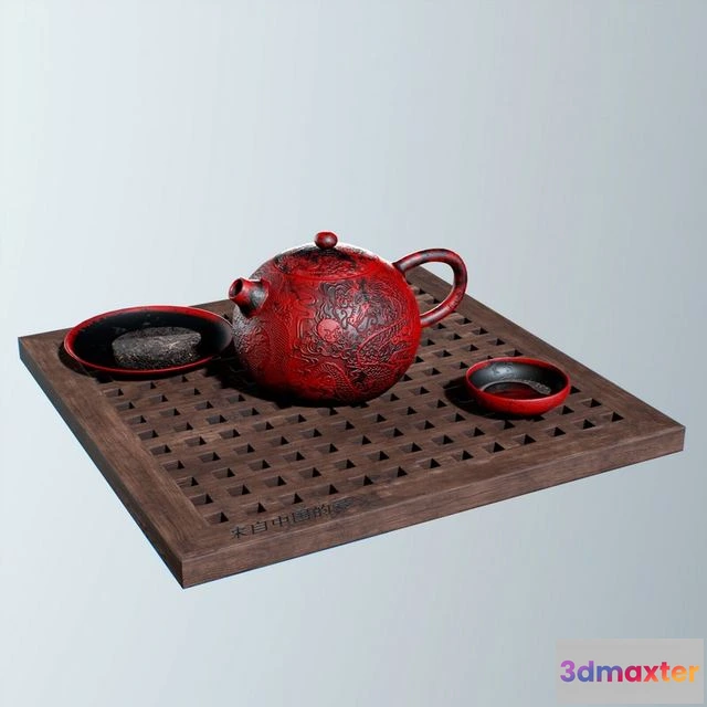 1522560 - PBR Game 3D Models - Chinese teapot 3D Max