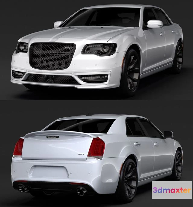 1522568 - PBR Game 3D Models - Chrysler 300 SRT LX2 2018 (white) 3D Max