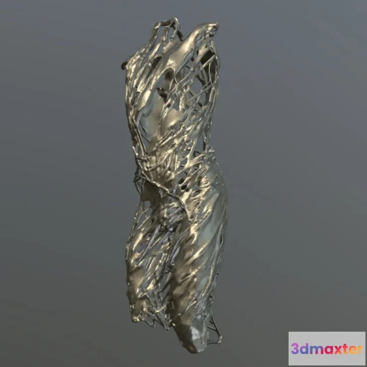 1522580 - PBR Game 3D Models - Clay Torso01 3D Max