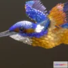 1522602 - PBR Game 3D Models - Common Kingfisher 3D Max