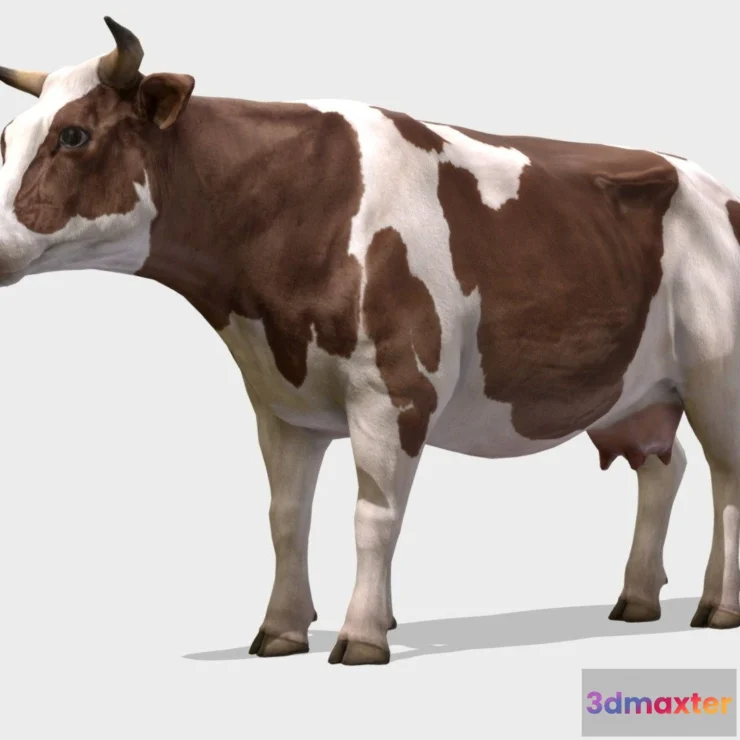 1522632 - PBR Game 3D Models - Cow Animations 3D Max