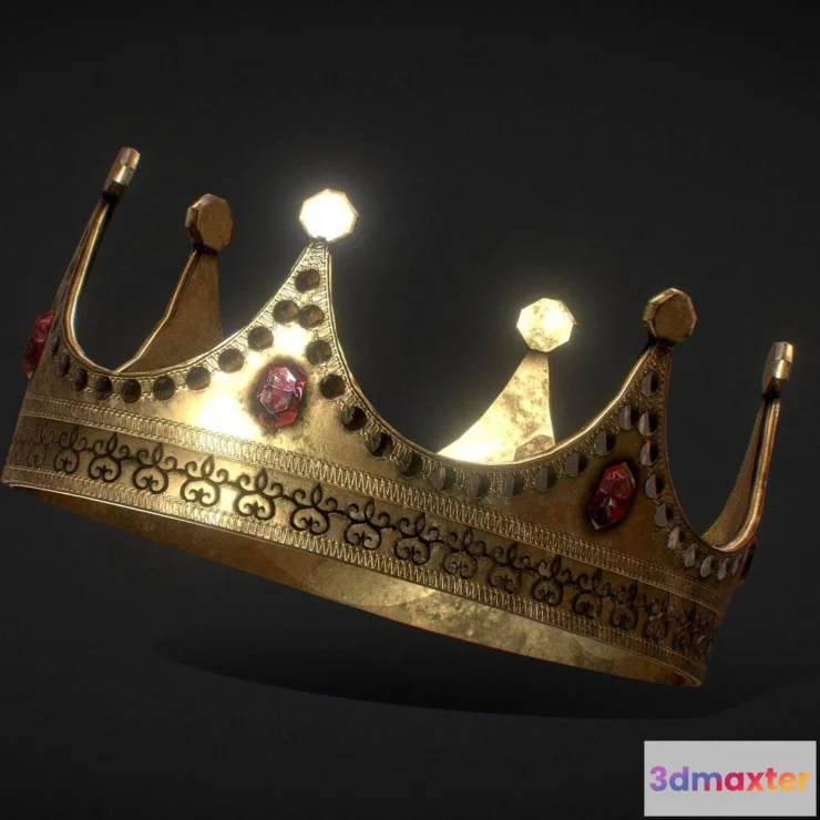 1522644 - PBR Game 3D Models - Crown Lp 3D Max