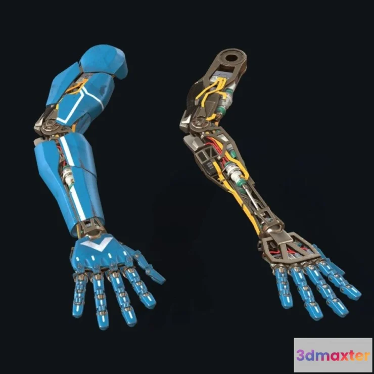 1522668 - PBR Game 3D Models - Cybernetic Arm 3D Max