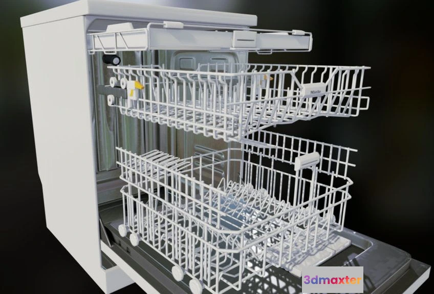 1522726 - PBR Game 3D Models - Dishwasher 3D Max