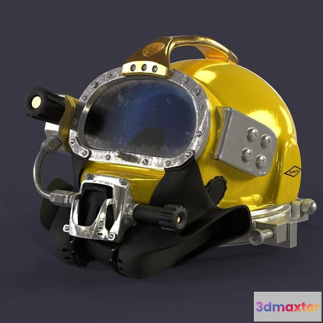 1522728 - PBR Game 3D Models - Diving helmet KIRBY MORGAN SUPERLITE SL 27 3D Max