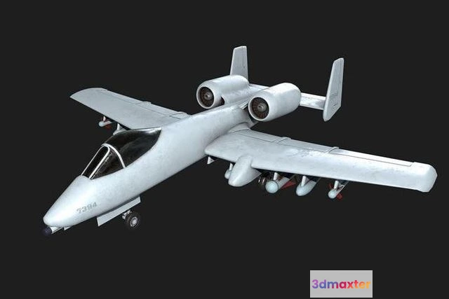 1522742 - PBR Game 3D Models - A-10 Thunderbolt 3D Max