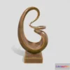 1522748 - PBR Game 3D Models - Abstract Bronze Art Sculpture 17 3D Max