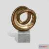 1522752 - PBR Game 3D Models - Abstract Bronze Art Sculpture 21 3D Max