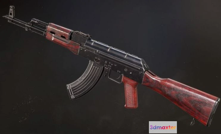 1522762 - PBR Game 3D Models - AKM - Kalashnikov Automatic Rifle Modernised 3D Max