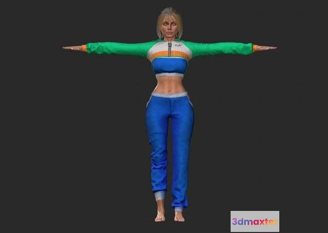 1522768 - PBR Game 3D Models - Ana - Female Character 3D Max