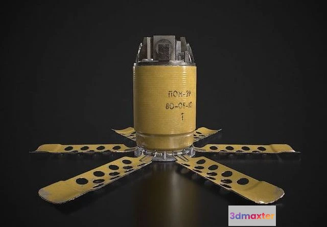 1522776 - PBR Game 3D Models - Anti-personnel mine PON-2 3D Max