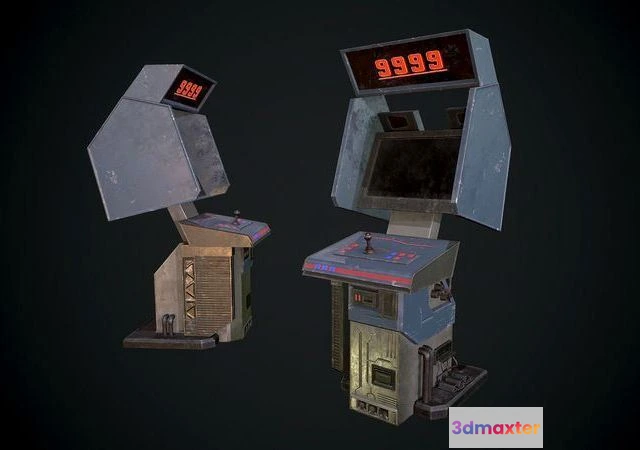 1522780 - PBR Game 3D Models - Arcade GAme Machine V4 3D Max