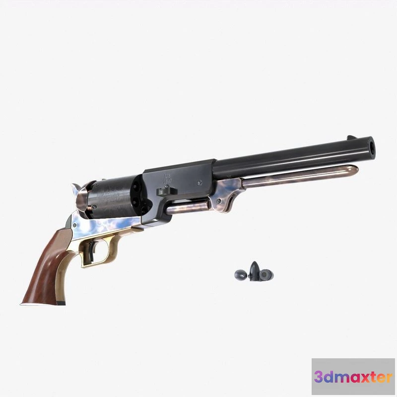 1522832 - PBR Game 3D Models - Colt Walker 3D Max