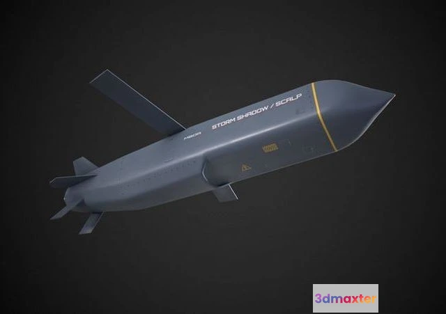 1522840 - PBR Game 3D Models - Cruise missile Storm Shadow SCALP EG 3D Max