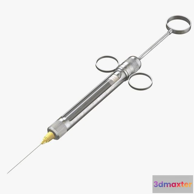 1522866 - PBR Game 3D Models - Dental Syringe 3D Max