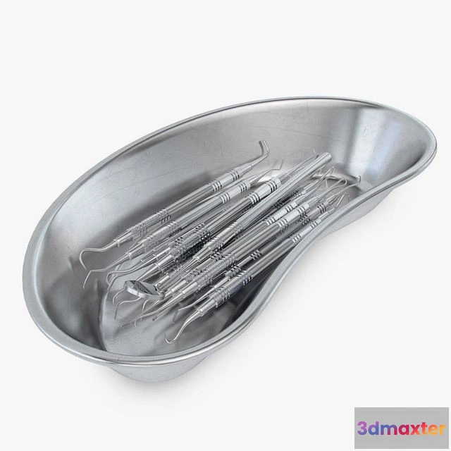 1522868 - PBR Game 3D Models - Dentist Pick Bowl 3D Max