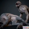 1522886 - PBR Game 3D Models - Dog alien monster 3D Max