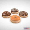 1522888 - PBR Game 3D Models - Donut Pack   4 In 1 3D Max